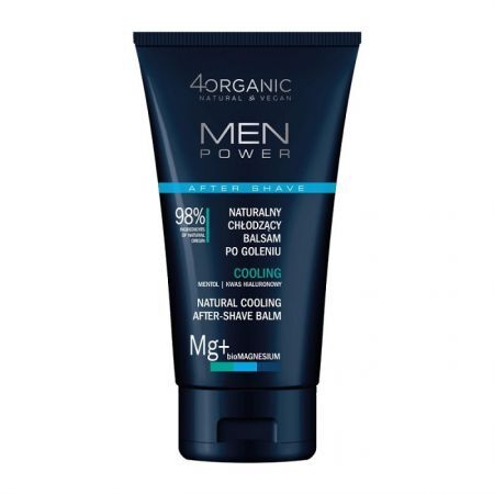 4Organic, Men Power, chłodzący balsam po goleniu, 150ml