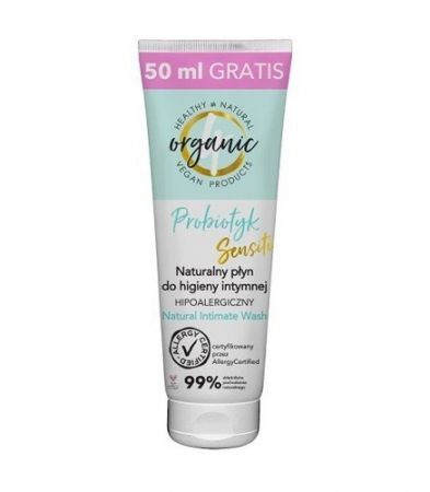 4Organic, naturalny płyn do higieny intymnej, Probiotyk, 250ml