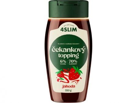 4Slim Cykoria Topping, płynna polewa z ekstraktu z cykorii i truskawek, 330g