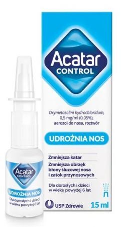 Acatar Control 0,5mg/ml, aerozol do nosa, 15ml