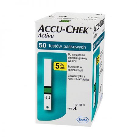 Accu-Chek Active, test paskowy do glukometru, 50 sztuk