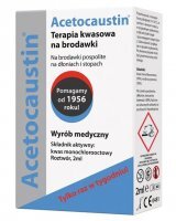 Acetocaustin, terapia kwasowa na brodawki, płyn, dla dorosłych i dzieci po 4 roku życia, 2ml