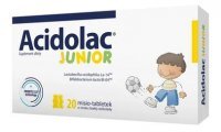 Acidolac Junior, smak białej czekolady, 20 misio-tabletek