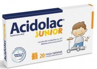 Acidolac Junior, smak pomarańczowy, 20 misio-tabletek