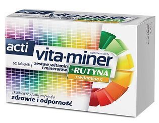 Acti Vita-miner + Rutyna + witamina C, 60 tabletek