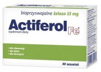 Actiferol Fe, żelazo 15mg, proszek, 30 saszetek
