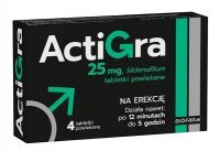ActiGra 25mg, 4 tabletki
