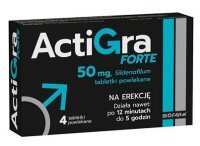 Actigra Forte 50mg, 4 tabletki