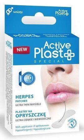Active Plast Special, plastry na opryszczkę, 16 sztuk