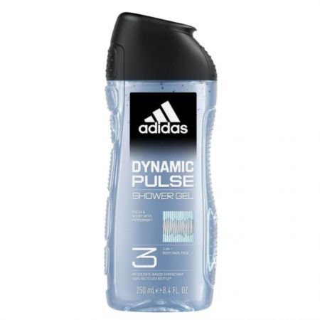 Adidas Dynamic Pulse, żel do mycia ciała, włosów i twarzy 3w1, dla mężczyzn, 250ml