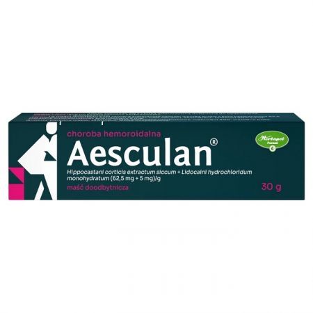 Aesculan (62,5mg+5mg)/g, maść doodbytnicza, 30g