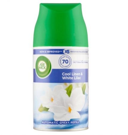 Air Wick Freshmatic, wkład zapasowy do dyfuzora automatycznego, Cool Linen & White Lilac, 250ml