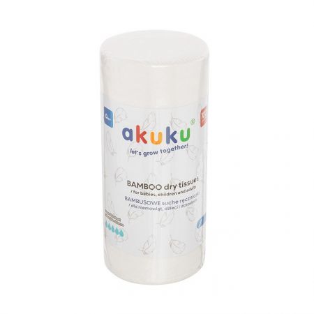 Akuku, bambusowe, jednorazowe, suche ręczniczki, A0687, 100 sztuk