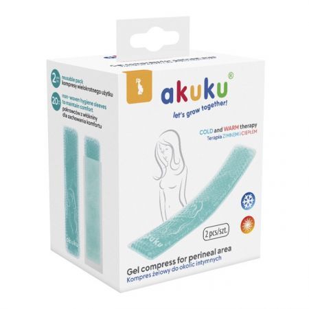 Akuku, kompres żelowy do okolic intymnych, A0683, 2 sztuki