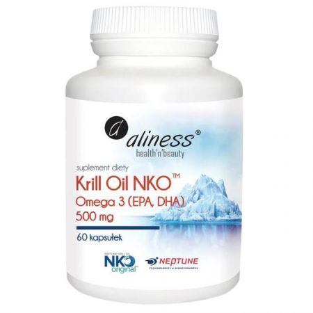 Aliness, Krill Oil NKO Omega-3 500mg, 60 kapsułek