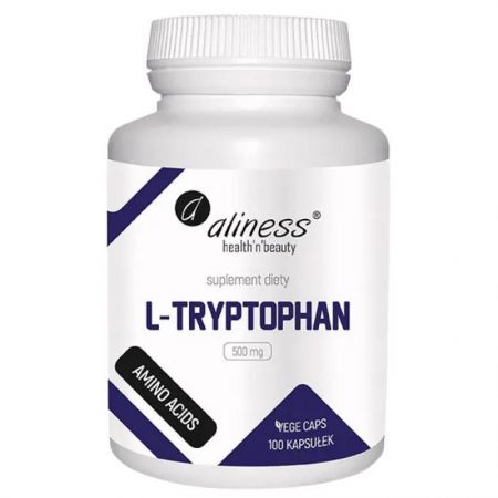 Aliness, L-Tryptophan 500mg, 100 kapsułek
