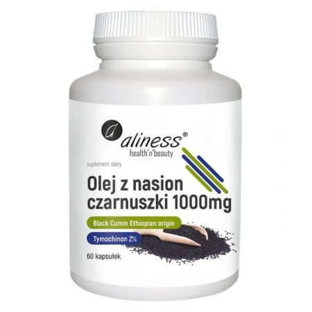 Aliness, Olej z nasion czarnuszki 1000mg, 60 kapsułek