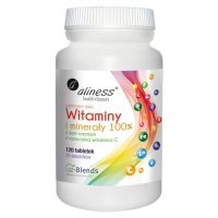 Aliness, Witaminy i Minerały 100%, 120 tabletek