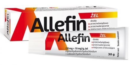 Allefin (20mg+10mg)/g, żel, 30g