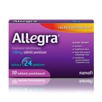 Allegra 120mg, 10 tabletek