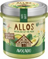 Allos, kremowa pasta z awokado, bezglutenowa, BIO, 140g