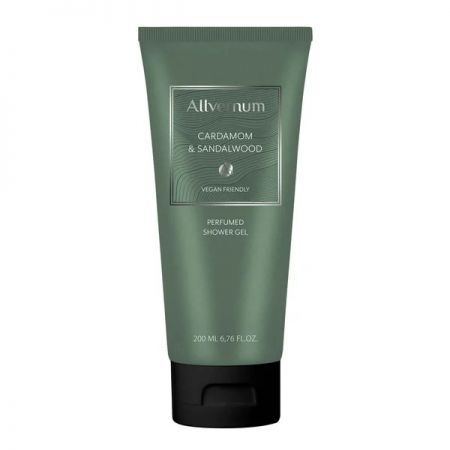 Allvernum, Cardamom & Sandalwood, żel pod prysznic dla mężczyzn, 200ml