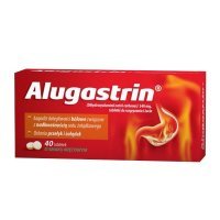Alugastrin 340mg, smak miętowy, 40 tabletek do rozgryzania i żucia