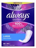 Always Dailies Extra Protect Large, wkładki higieniczne, 52 sztuki