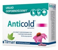 Anticold, dla dorosłych i dzieci po 6 roku życia, 20 tabletek