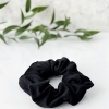 Anwen, bawełniana scrunchie, czarna gumka do włosów, 1 sztuka
