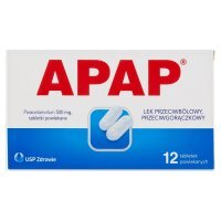 Apap 500mg, 12 tabletek