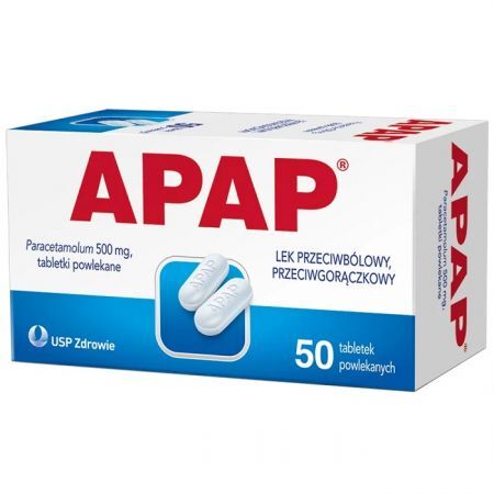Apap 500mg, 50 tabletek