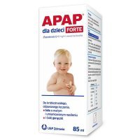 Apap dla dzieci Forte 40mg/ml, zawiesina doustna, smak pomarańczowy, po 3 miesiącu życia, 85ml