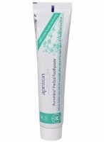 Apeiron, Auromere, pasta do zębów z 24 ziół Ajurwedyjskich, wegańska, bez fluoru, 75ml