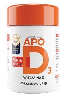 ApoD3 Forte 2000 j.m., 60 kapsułek