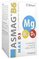 Asmag B6 Max D3, 50 tabletek