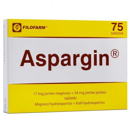 Aspargin (17mg+54mg), 75 tabletek