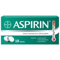 Aspirin 500mg, 10 tabletek