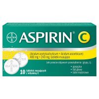 Aspirin C (400mg+240mg), 10 tabletek musujących