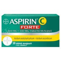 Aspirin C Forte (800mg+480mg), 10 tabletek musujących