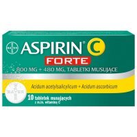 Aspirin C Forte (800mg+480mg), 10 tabletek musujących
