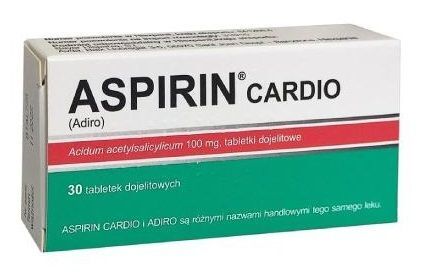 Aspirin Cardio 100mg, 30 tabletek IR*