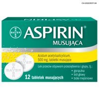 Aspirin musująca 500mg, 12 tabletek musujących