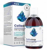 Aura Herbals, Colladrop Flex, kolagen morski 5000mg, płyn, 500ml