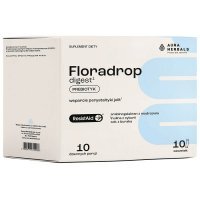Aura Herbals, Floradrop Digest, Prebiotyk, proszek, 10 saszetek