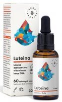 Aura Herbals, luteina + witamina A + DHA + zeaksantyna, krople, 30ml