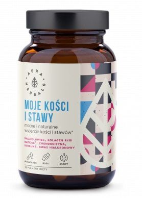 Aura Herbals, Moje Kości i Stawy, Mocna Wsparcie, 60 kapsułek