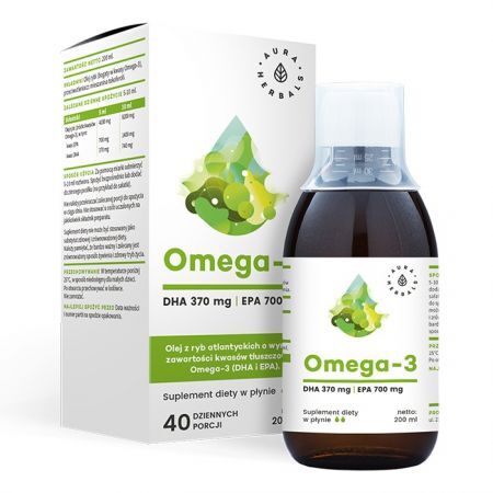 Aura Herbals, Omega-3, płyn, 200ml