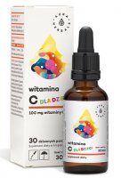 Aura Herbals, Witamina C dla dzieci 100mg, krople doustne, 30ml
