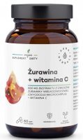Aura Herbals, żurawina + witamina C, 60 kapsułek